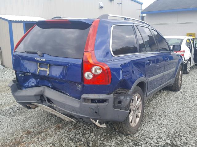 YV4CZ852661282172 - 2006 VOLVO XC90 V8 BLUE photo 4