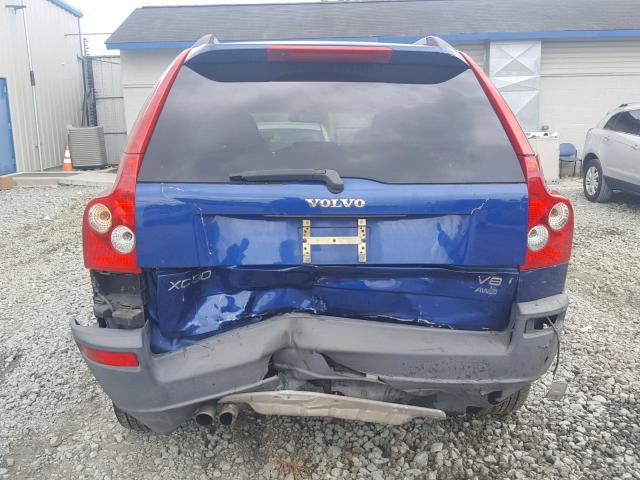 YV4CZ852661282172 - 2006 VOLVO XC90 V8 BLUE photo 9