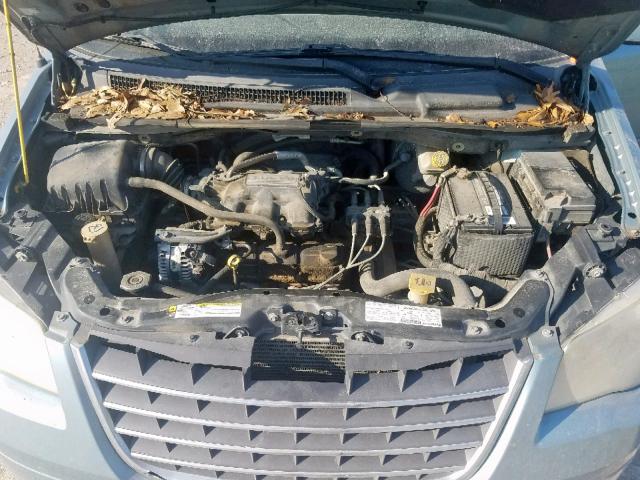 2A8HR54P38R657379 - 2008 CHRYSLER TOWN & COU BLUE photo 7