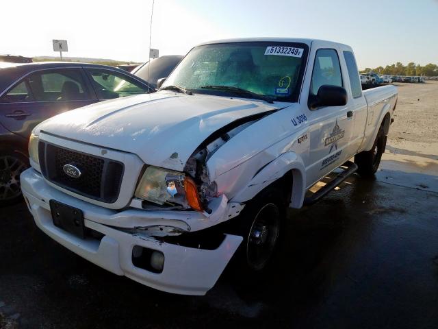 1FTYR44U84PA65057 - 2004 FORD RANGER SUP WHITE photo 2