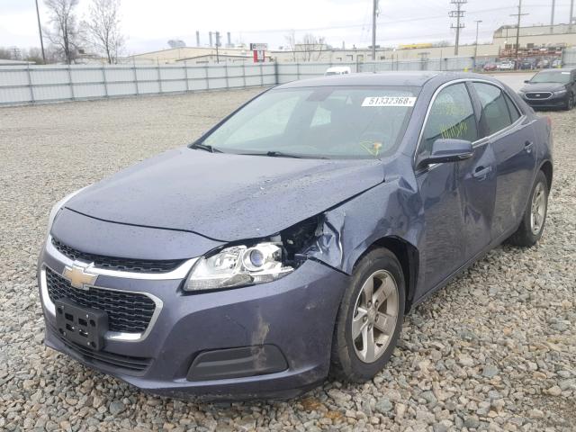1G11C5SL5EF105131 - 2014 CHEVROLET MALIBU 1LT BLUE photo 2