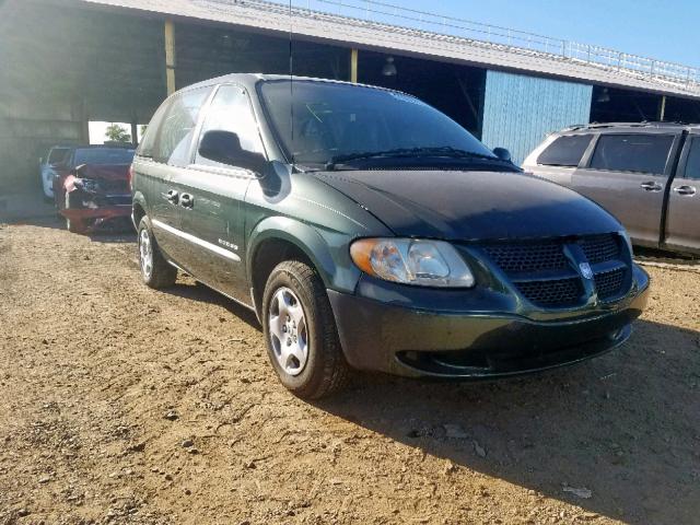 1B4GP25301B173769 - 2001 DODGE CARAVAN SE GREEN photo 1