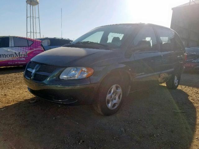 1B4GP25301B173769 - 2001 DODGE CARAVAN SE GREEN photo 2