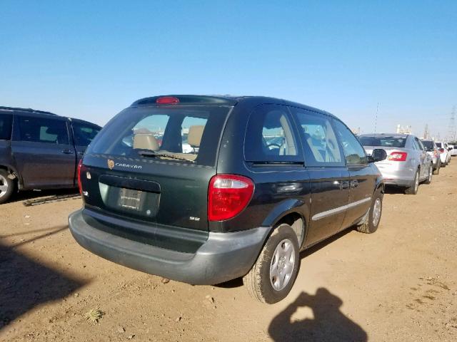 1B4GP25301B173769 - 2001 DODGE CARAVAN SE GREEN photo 4