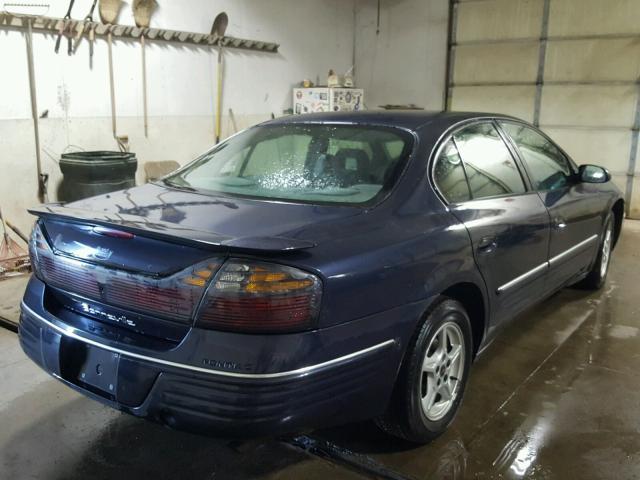 1G2HX54K914277672 - 2001 PONTIAC BONNEVILLE BLUE photo 4