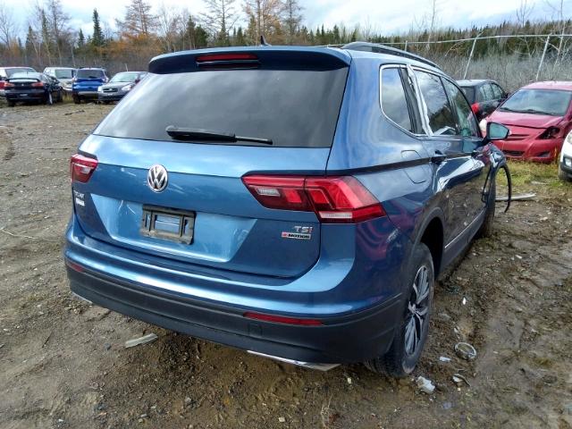 3VV2B7AX1JM102852 - 2018 VOLKSWAGEN TIGUAN SE BLUE photo 4