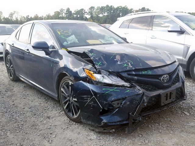 4T1B61HK2JU575970 - 2018 TOYOTA CAMRY XSE BLACK photo 1