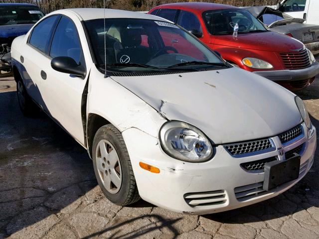 1B3ES26C04D596157 - 2004 DODGE NEON BASE WHITE photo 1