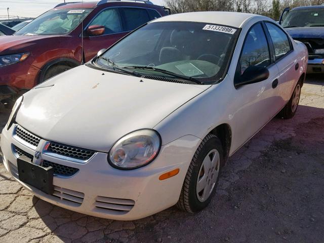 1B3ES26C04D596157 - 2004 DODGE NEON BASE WHITE photo 2