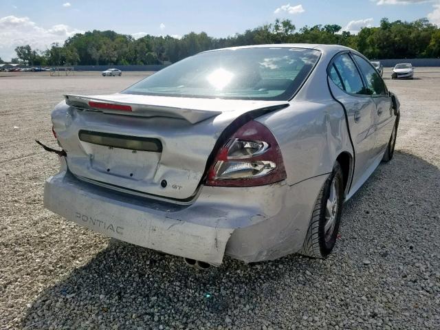 2G2WS522741128458 - 2004 PONTIAC GRAND PRIX SILVER photo 4