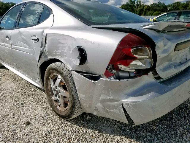 2G2WS522741128458 - 2004 PONTIAC GRAND PRIX SILVER photo 9