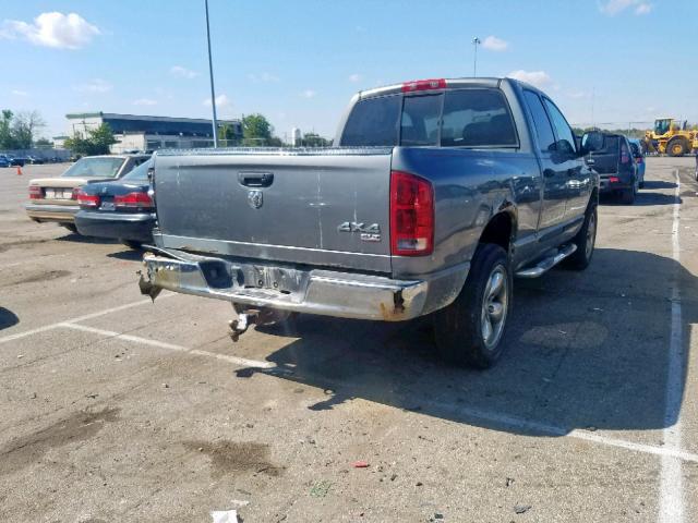 1D7HU18N85S361622 - 2005 DODGE RAM 1500 S GRAY photo 4