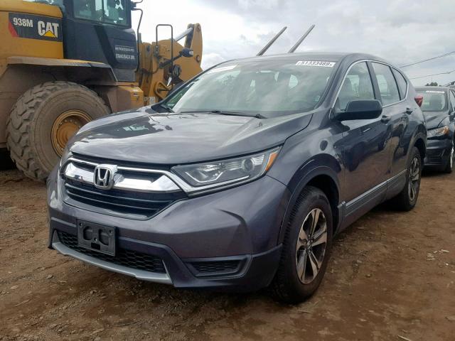 2HKRW6H38HH207581 - 2017 HONDA CR-V LX CHARCOAL photo 2