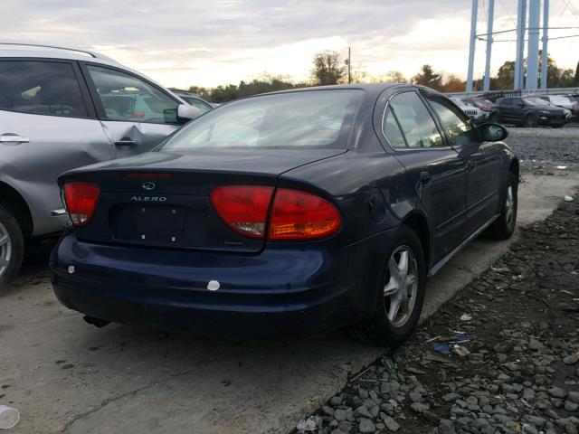 1G3NL52E4YC332231 - 2000 OLDSMOBILE ALERO GL BLUE photo 4