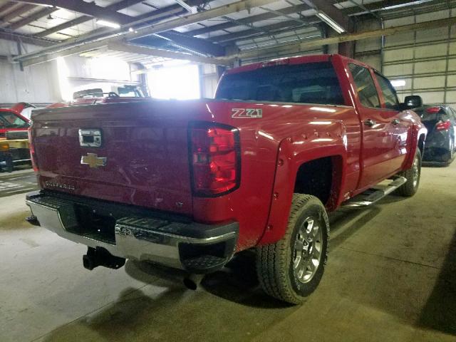 1GC1KVEG6FF184304 - 2015 CHEVROLET SILVERADO RED photo 4