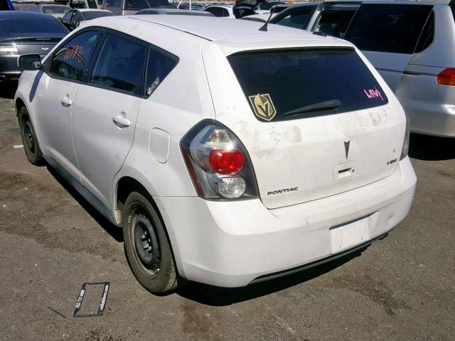 5Y2SP67899Z440410 - 2009 PONTIAC VIBE WHITE photo 3