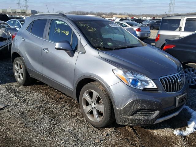 KL4CJASB5EB521154 - 2014 BUICK ENCORE GRAY photo 1