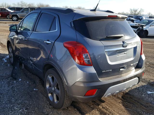 KL4CJASB5EB521154 - 2014 BUICK ENCORE GRAY photo 3