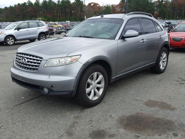 JNRAS08W54X201039 - 2004 INFINITI FX35 GRAY photo 2