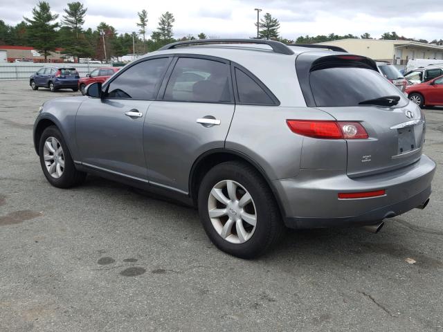 JNRAS08W54X201039 - 2004 INFINITI FX35 GRAY photo 3