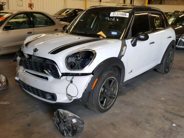 WMWZC5C57CWL59847 - 2012 MINI COOPER S C WHITE photo 2