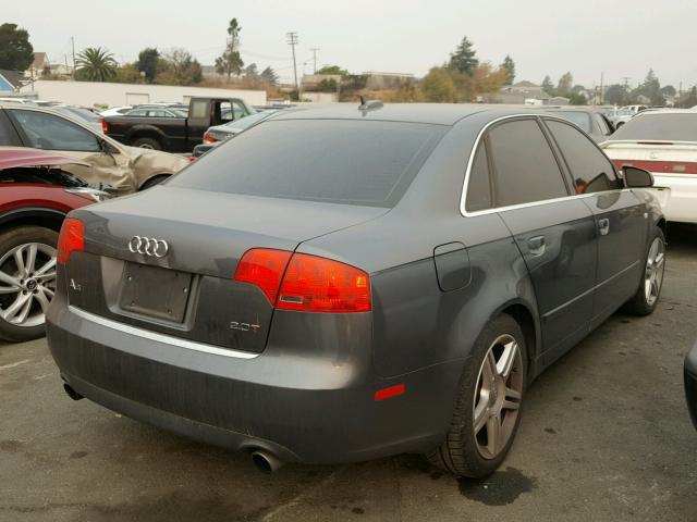 WAUAF78EX6A196668 - 2006 AUDI A4 2 GRAY photo 4