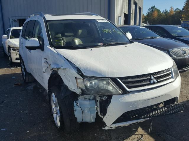 JA4MS41X58Z015108 - 2008 MITSUBISHI OUTLANDER WHITE photo 1