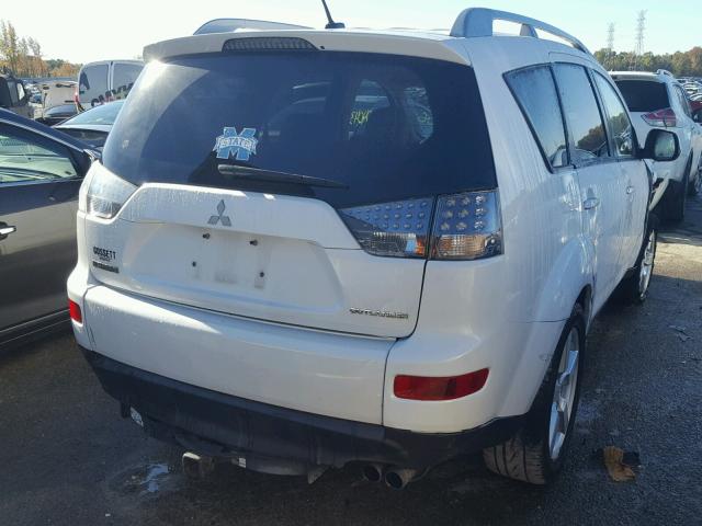 JA4MS41X58Z015108 - 2008 MITSUBISHI OUTLANDER WHITE photo 4