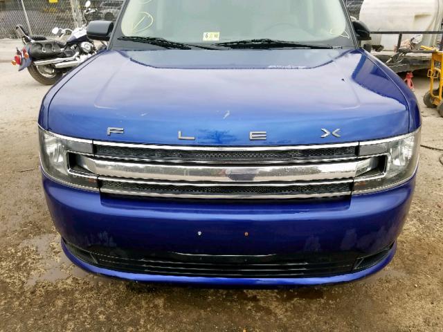 2FMGK5B81DBD02695 - 2013 FORD FLEX SE BLUE photo 9