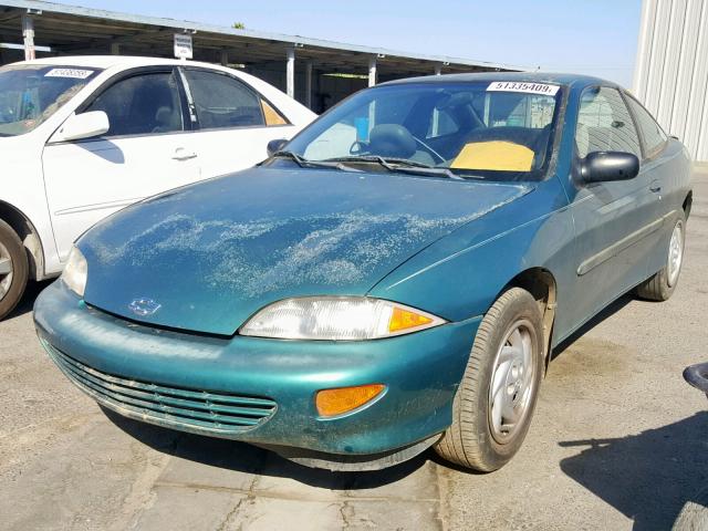 1G1JC1249X7132637 - 1999 CHEVROLET CAVALIER B GREEN photo 2