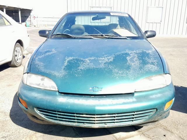 1G1JC1249X7132637 - 1999 CHEVROLET CAVALIER B GREEN photo 9