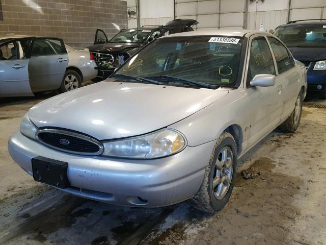 1FAFP6635XK205442 - 1999 FORD CONTOUR SE SILVER photo 2