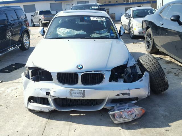 WBAUP7C50DVP25150 - 2013 BMW 128 I SILVER photo 7