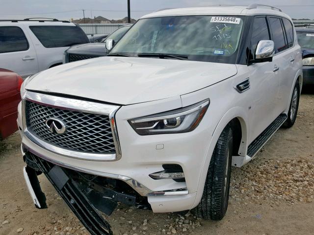 JN8AZ2NE4J9193619 - 2018 INFINITI QX80 BASE WHITE photo 2