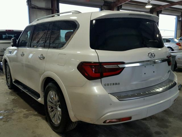 JN8AZ2NE4J9193619 - 2018 INFINITI QX80 BASE WHITE photo 3