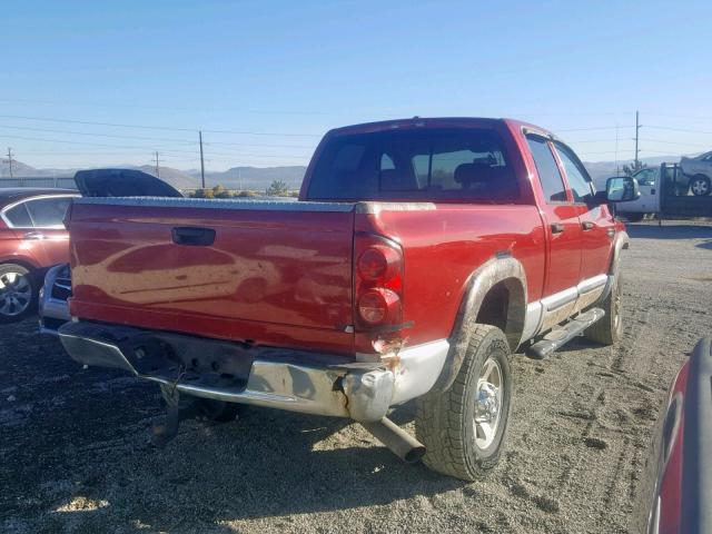 1D7KS28A57J592100 - 2007 DODGE RAM 2500 S Qırmızı foto 4