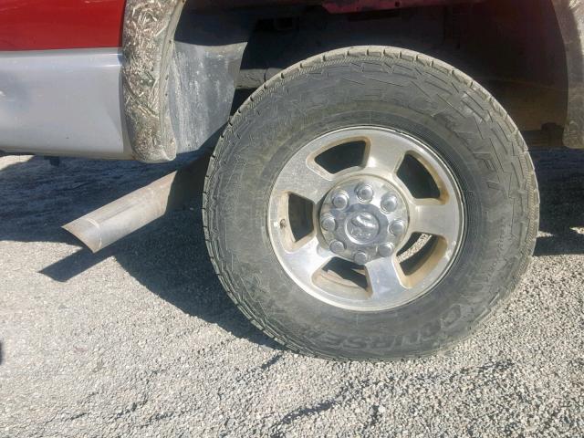 1D7KS28A57J592100 - 2007 DODGE RAM 2500 S Qırmızı foto 9