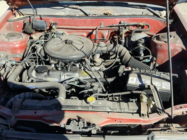 1Y1SK5140JZ005824 - 1988 CHEVROLET NOVA RED photo 7