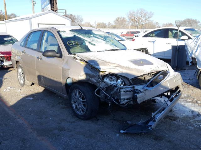 1FAHP34N06W210373 - 2006 FORD FOCUS ZX4 TAN photo 1