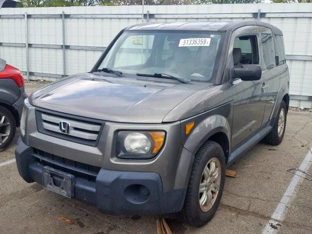 5J6YH28747L012910 - 2007 HONDA ELEMENT EX GRAY photo 2