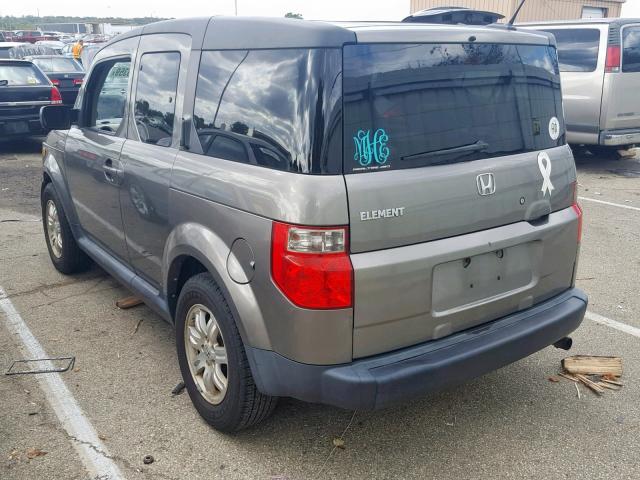 5J6YH28747L012910 - 2007 HONDA ELEMENT EX GRAY photo 3