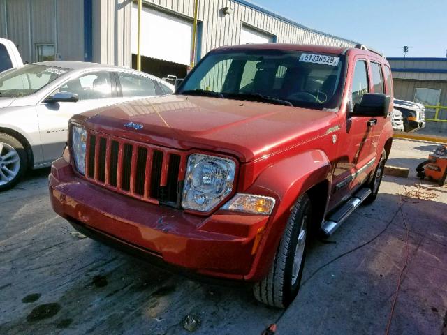 1J8GN28KX9W539360 - 2009 JEEP LIBERTY SP MAROON photo 2