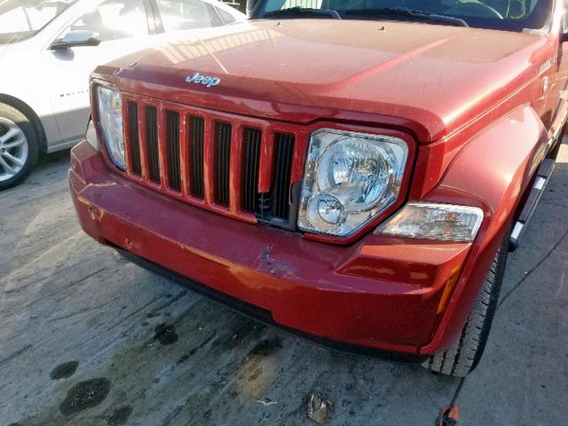 1J8GN28KX9W539360 - 2009 JEEP LIBERTY SP MAROON photo 9