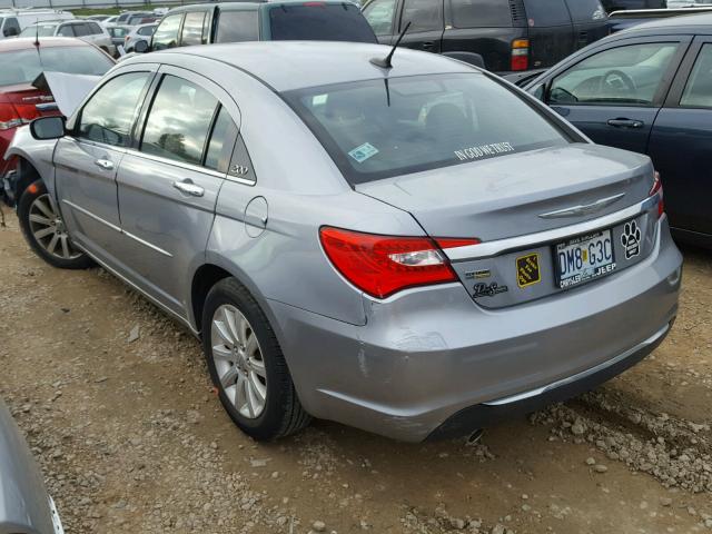 1C3CCBCG0DN607750 - 2013 CHRYSLER 200 LIMITE SILVER photo 3