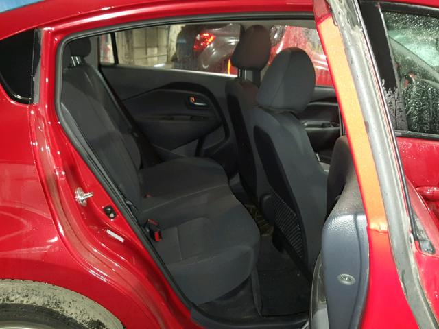 KNADN4A33C6056449 - 2012 KIA RIO EX RED photo 6