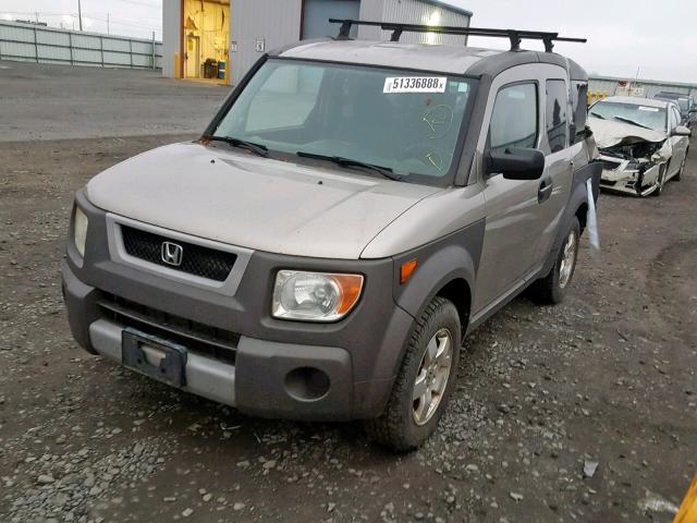 5J6YH27593L024514 - 2003 HONDA ELEMENT EX SILVER photo 2