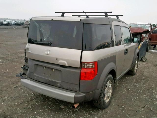 5J6YH27593L024514 - 2003 HONDA ELEMENT EX SILVER photo 4