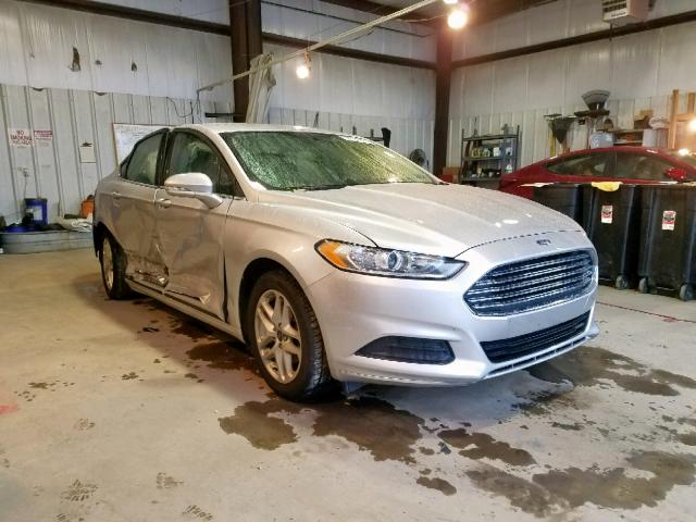 3FA6P0HD4ER311103 - 2014 FORD FUSION SE SILVER photo 1