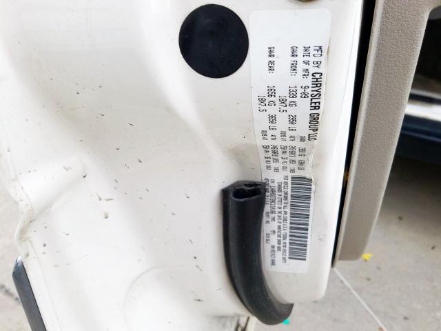 1J4RH5GT2AC110166 - 2010 JEEP COMMANDER თეთრი ფოტო 10