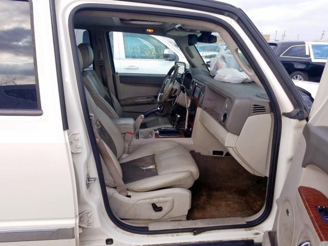 1J4RH5GT2AC110166 - 2010 JEEP COMMANDER თეთრი ფოტო 5